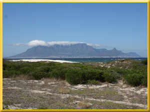 View towards table mountain
